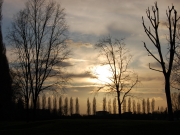 Tramonto pianura Padana