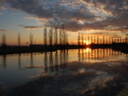 Sunset on the Muzza channel