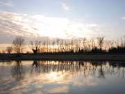 Sunset on the Muzza channel